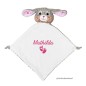 Preview: Schnuffeltuch Hase mit Schreibschrift